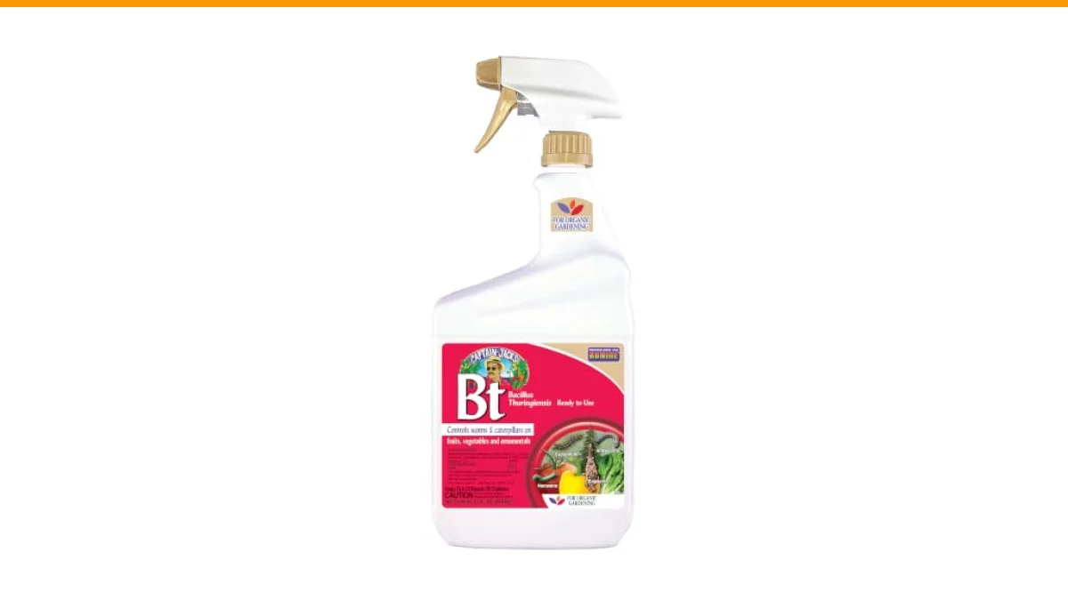 bt spray for caterpillar control