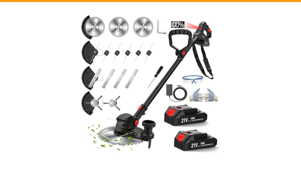 edger with metal blade