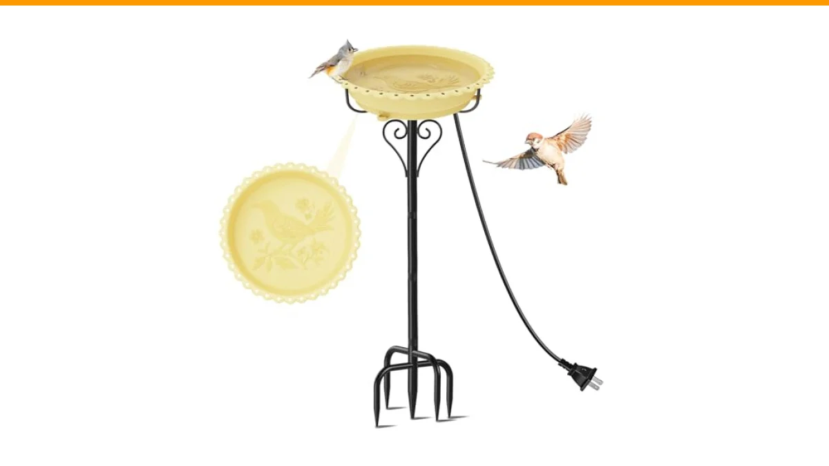 heated bird bath for small birds