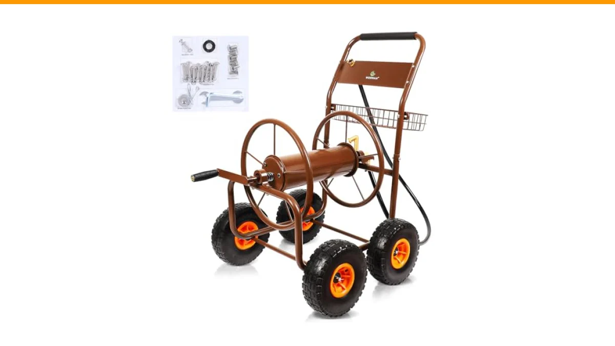 heavy duty hose cart with wheels