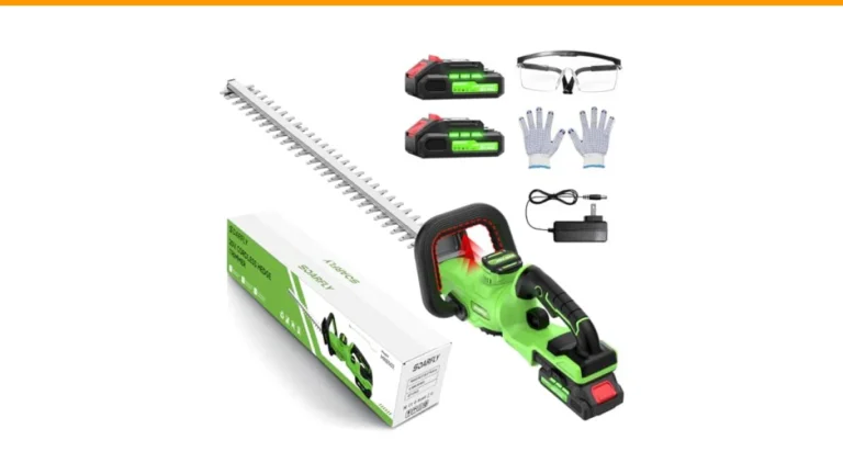 hedge trimmer with safety switch