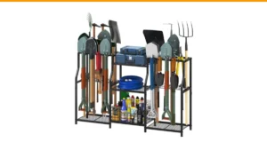 how to organize garden tools in shed