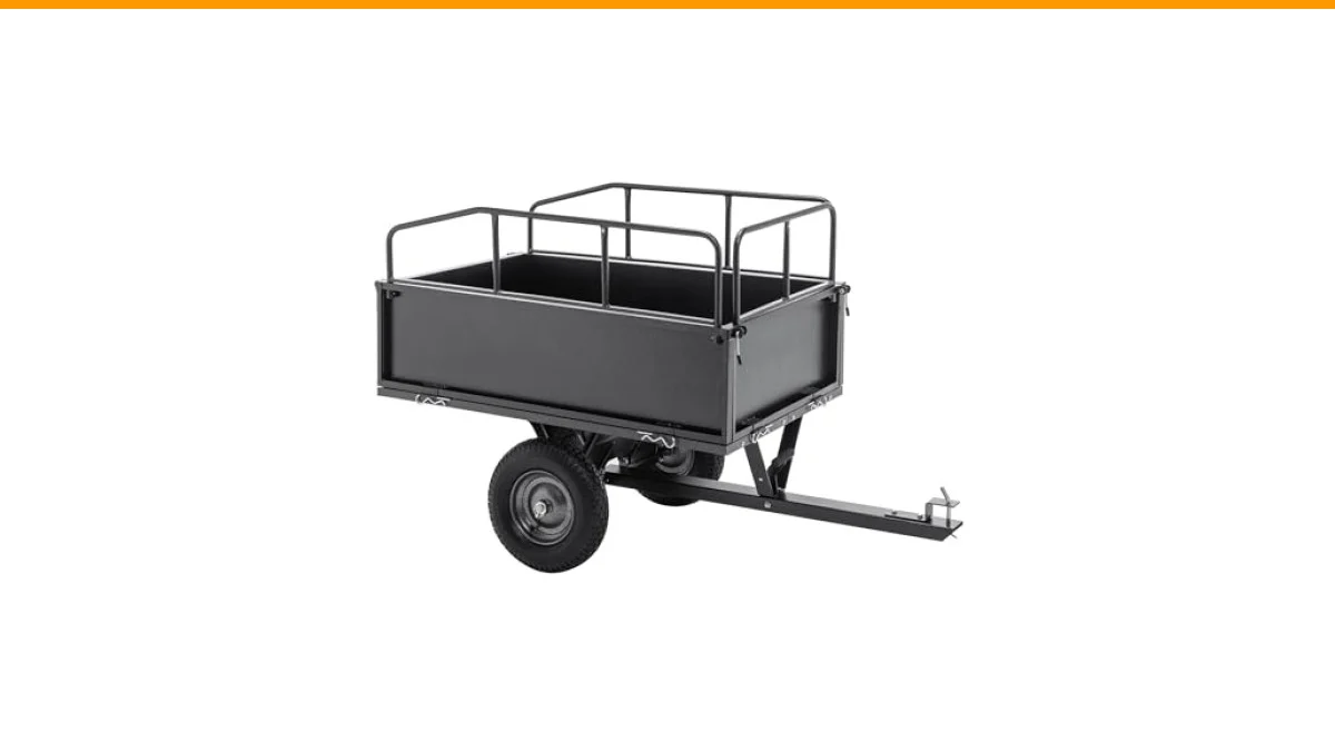 lawn mower dump cart reviews