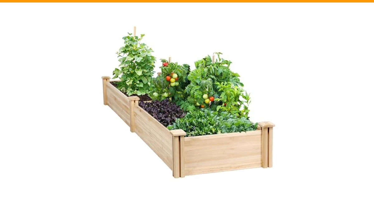 raised garden bed with base