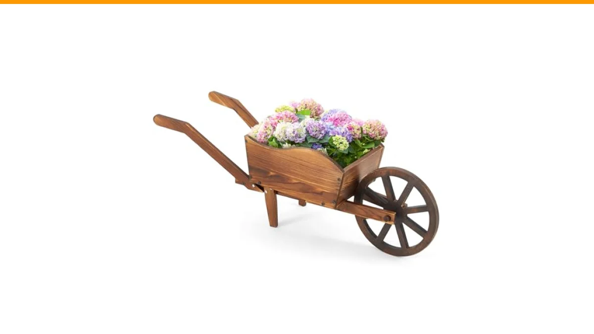 Wooden Wheelbarrow Planter: What to Know Before You Buy or Build One 3 wooden wheelbarrow planter